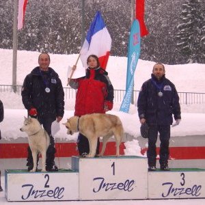 Le podium de la catégorie LTO et un beau doublé pour la famille charneau