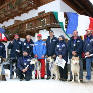 Jean marc et ' On sea' en compagnie des médaillés de l'équipe de France